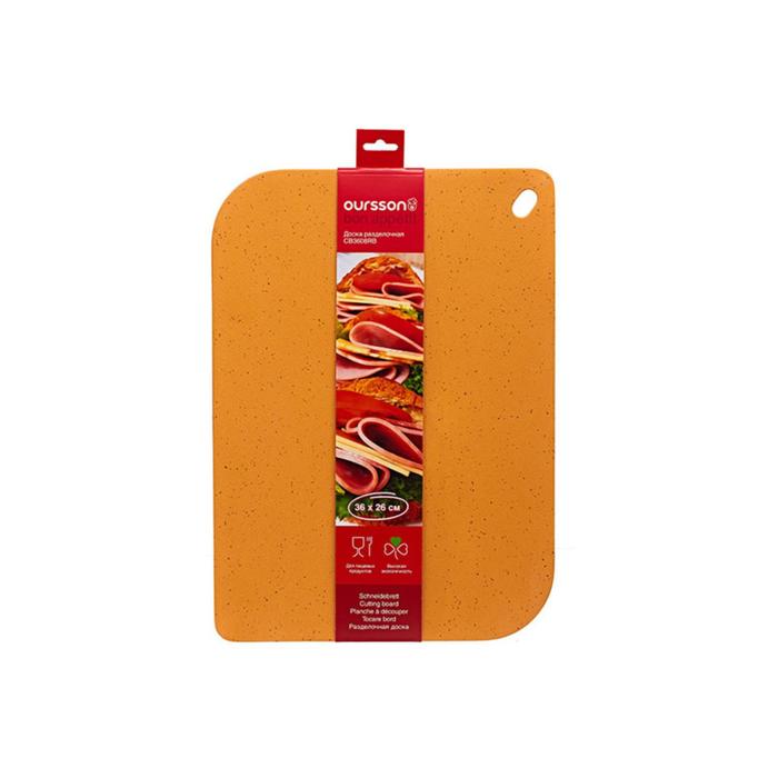 фото Разделочная доска из бамбукового волокна 36×26см oursson