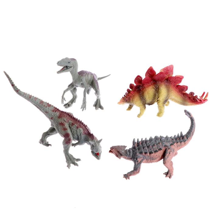 зоомир набор динозавров юрский период 4 фигурки Набор динозавров «Юрский период», 4 фигурки