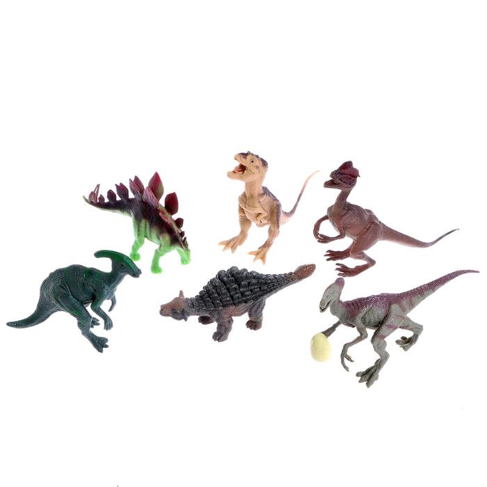 Набор динозавров «Юрский период», 6 фигурок набор динозавров юрский период 6 фигурок 1 шт