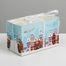 Коробка для капкейка «Праздник», 16 × 8 × 10 см Ош
