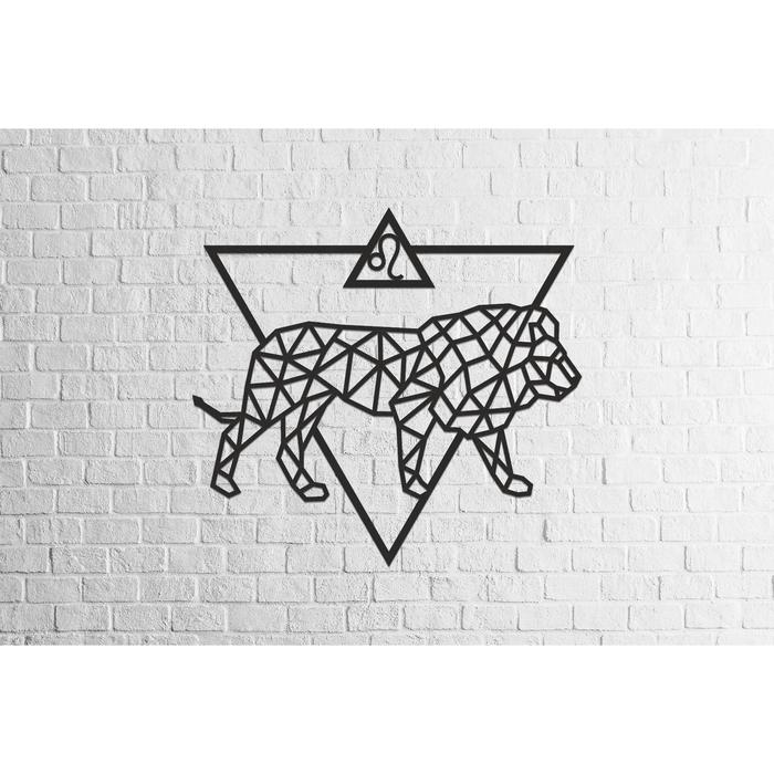 Деревянный декор настенный «Лев», панно, пазл EWA Design