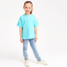 

Футболка детская MINAKU:Basic line kids цвет голубой, рост 110