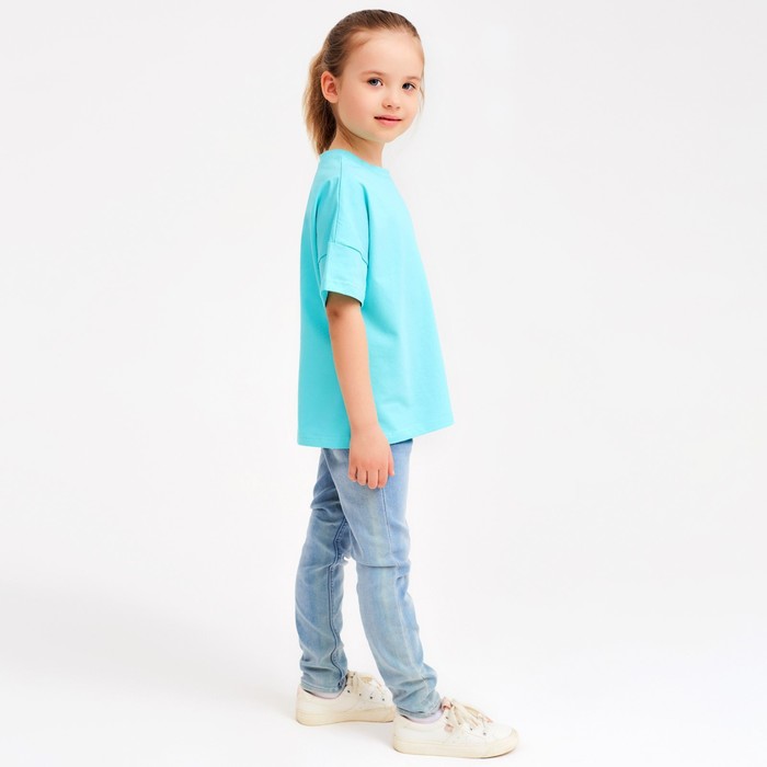 

Футболка детская MINAKU:Basic line kids цвет голубой, рост 146