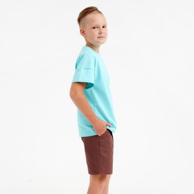 

Футболка детская MINAKU:Basic line kids цвет голубой, рост 152