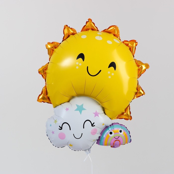 Шар фольгированный 30 «Солнечный», фигура шар фольгированный 30 солнечный фигура
