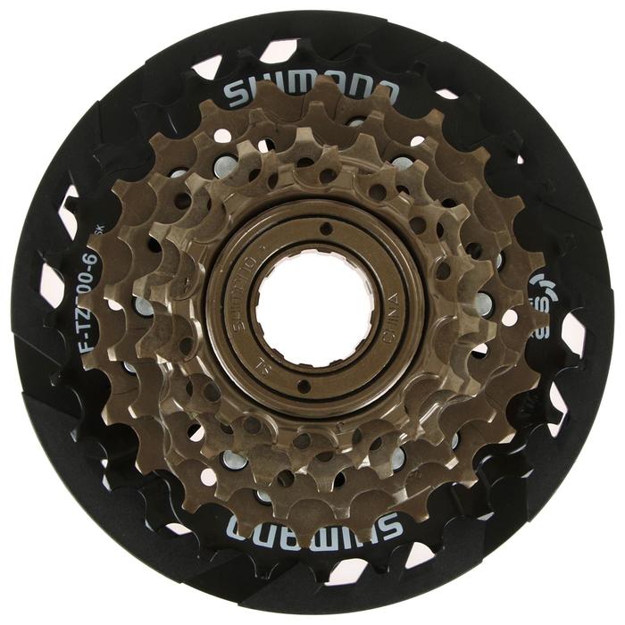 

Трещотка 6 ск, MF-TZ500-CP Shimano (14-28 зубьев) с защитой цепи
