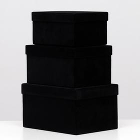 

Набор коробок 3в1 "Бархат Черный" 26х19,5х14,5 см