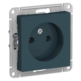 

Розетка SE ATLASDESIGN, 16 А, без з/к, без шторок, механизм, цвет изумруд