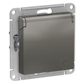 

Розетка SE ATLASDESIGN, 16 А, с з/к, со штор., с крыш., IP20, механизм, цвет сталь