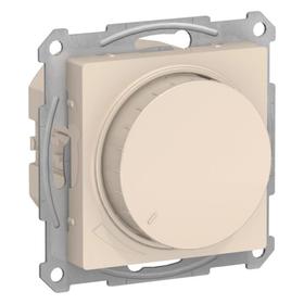 

Светорегулятор SE ATLASDESIGN, диммер, повор-нажим, LED, RC, 630Вт, мех., бежевый