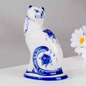 

Сувенир "Кот на подставке" авт. Федоровская Т.Д., 6х9х13,5 см, 1 сорт, гжель