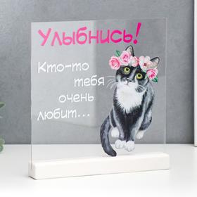 

Сувенир настольный "Улыбнись" 20х21х3 см