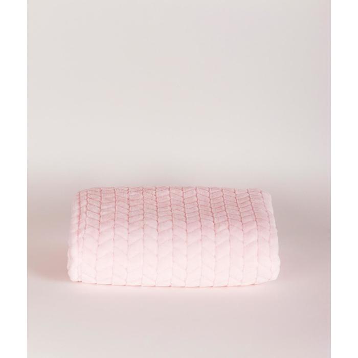 Плед «Зефирка», размер 120x90 см, цвет розовый, косички