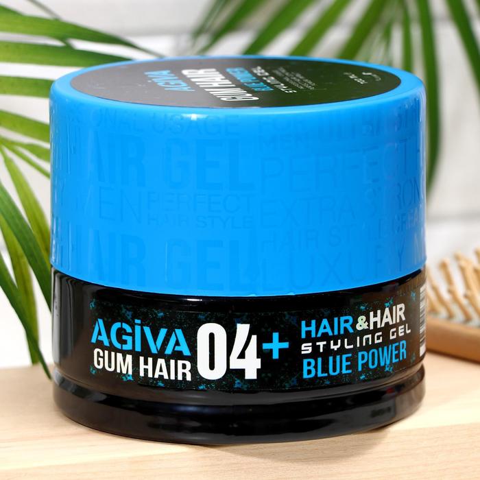 

Гель для укладки волос (синяя банка) AGIVA Hair Gum Blue Power 04+ , 700 мл