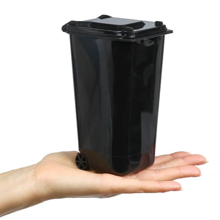 Контейнер для мусора в подстаканник 8×10×15.5 см, черный