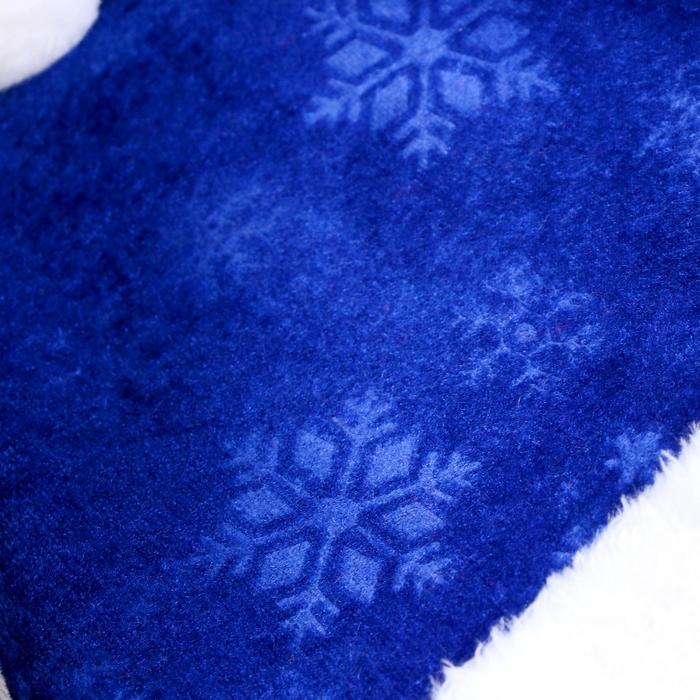 Колпак "Косы" с меховым кантом, 29х40 см, МИКС