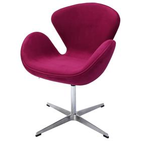 

Кресло Swan Chair, 700 × 610 × 950 мм, искусственная замша, цвет винный