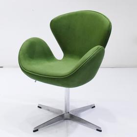 

Кресло Swan Chair, 700 × 610 × 950 мм, искусственная замша, цвет зеленый