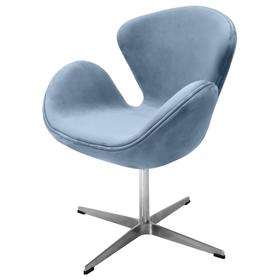 

Кресло Swan Chair, 700 × 610 × 950 мм, искусственная замша, цвет серый
