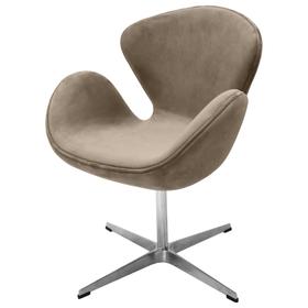 

Кресло Swan Chair, 700 × 610 × 950 мм, искусственная замша, цвет латте