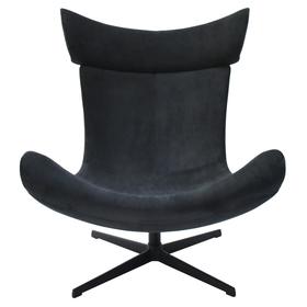 Кресло Imola, 900 × 900 × 1050 мм, искусственная замша, цвет графит