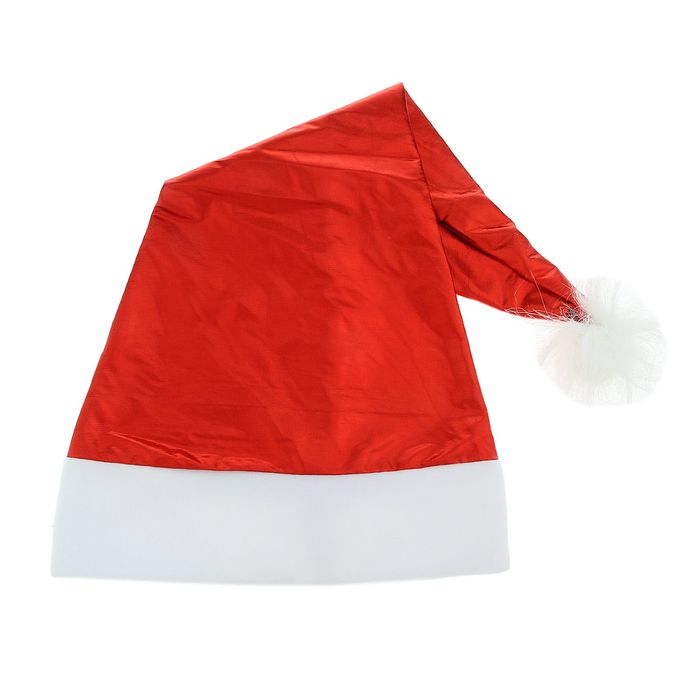 Колпак новогодний "Красный блеск" (высокий)