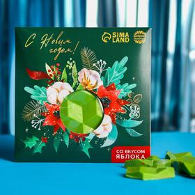 

Цветная кондитерская плитка «С Новым годом» со вкусом яблока, 50 г.