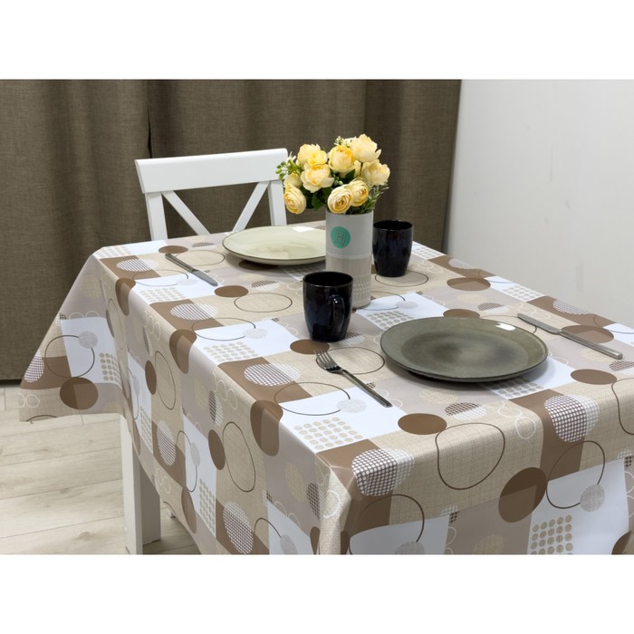 

Клеёнка Camelia 140 см, рулон 20 м, рисунок «Эскиз»