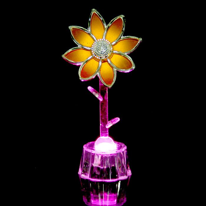 Сувенир световой "Цветной подсолнух" МИКС