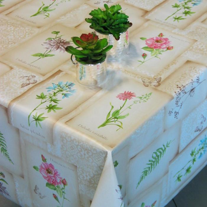 

Клеёнка Camelia 140 см, рулон 20 м, рисунок «Далия»