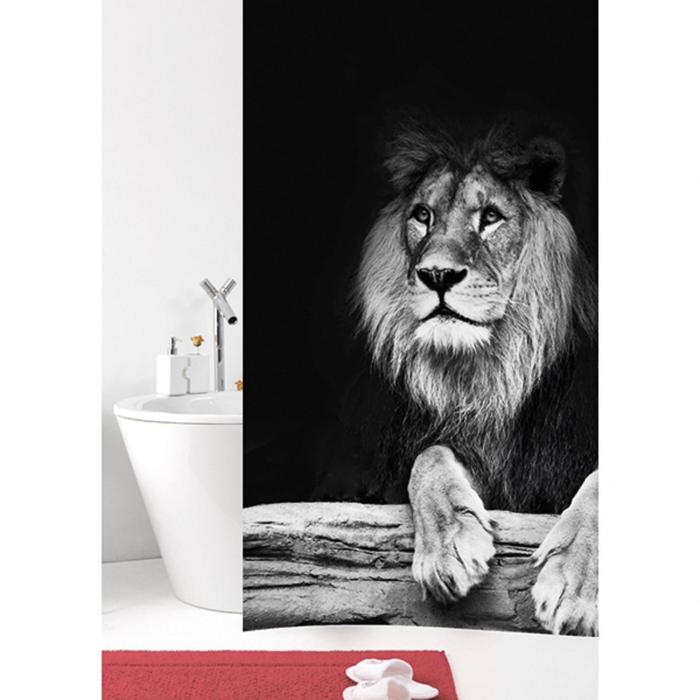 фото Штора для ванной комнаты lion, 180х200 см