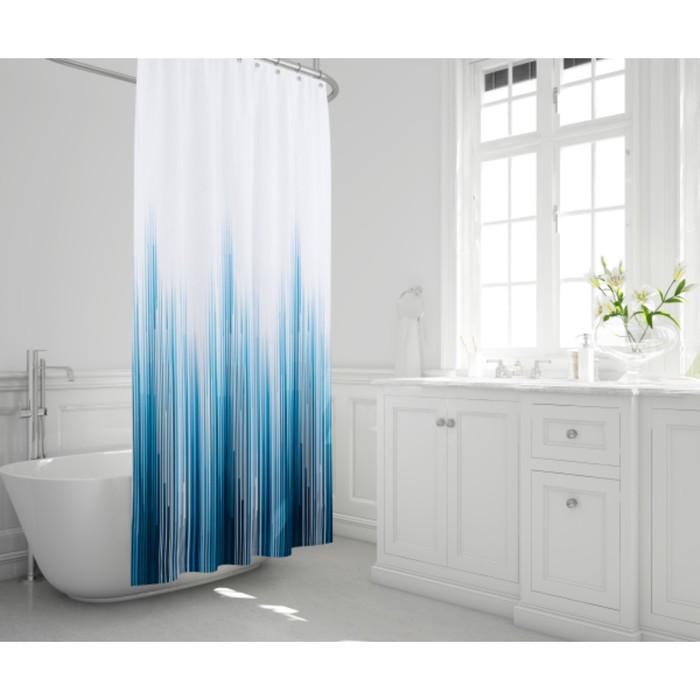 Штора для ванной комнаты «Спектр», 180×200 см