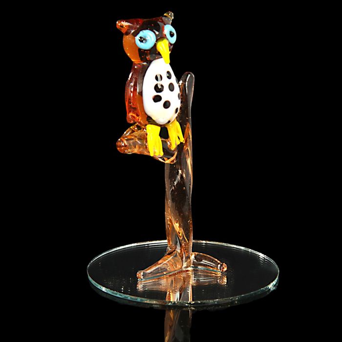 Сувенир "Совёнок на ветке", МИКС