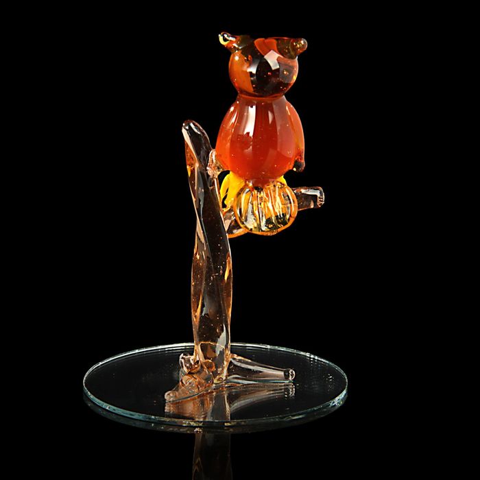 Сувенир "Совёнок на ветке", МИКС