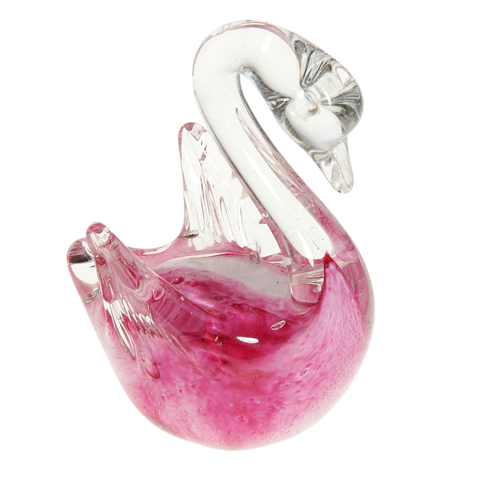 Сувенир "Лебедь розовый"