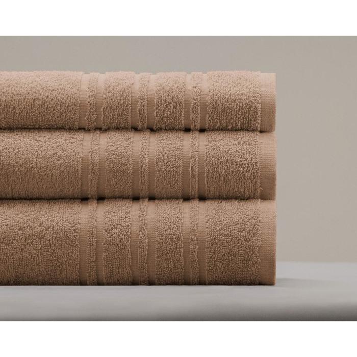 Полотенце махровое Monica, размер 50х90 см, цвет бежевый полотенце barry размер 50х90 см цвет бежевый