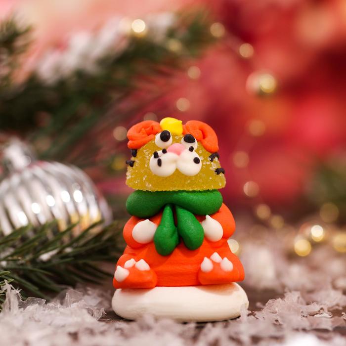 Сахарная фигурка «Тигр с мармеладной головой-5», 22 г