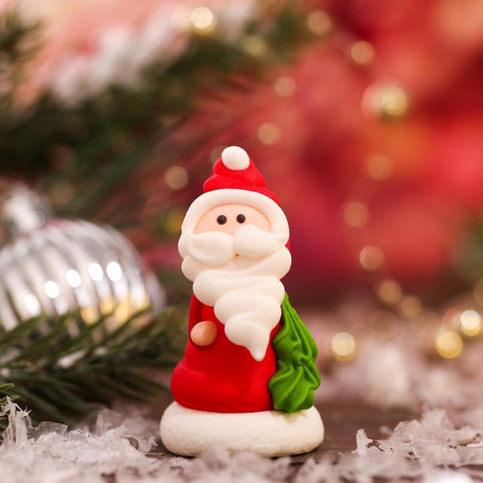 Сахарная фигурка «Дед Мороз с елкой», 12 г