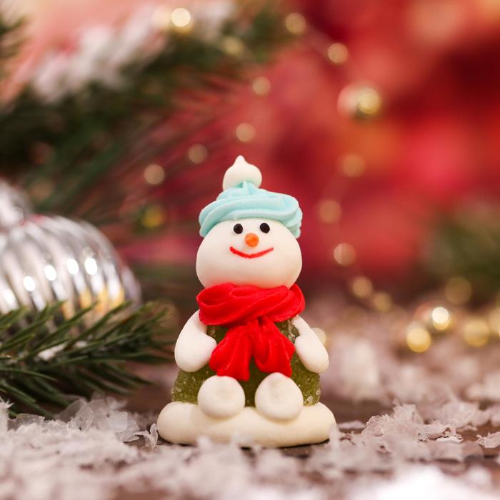 Сахарная фигурка «3D Снеговик» на мармеладе, 18 г
