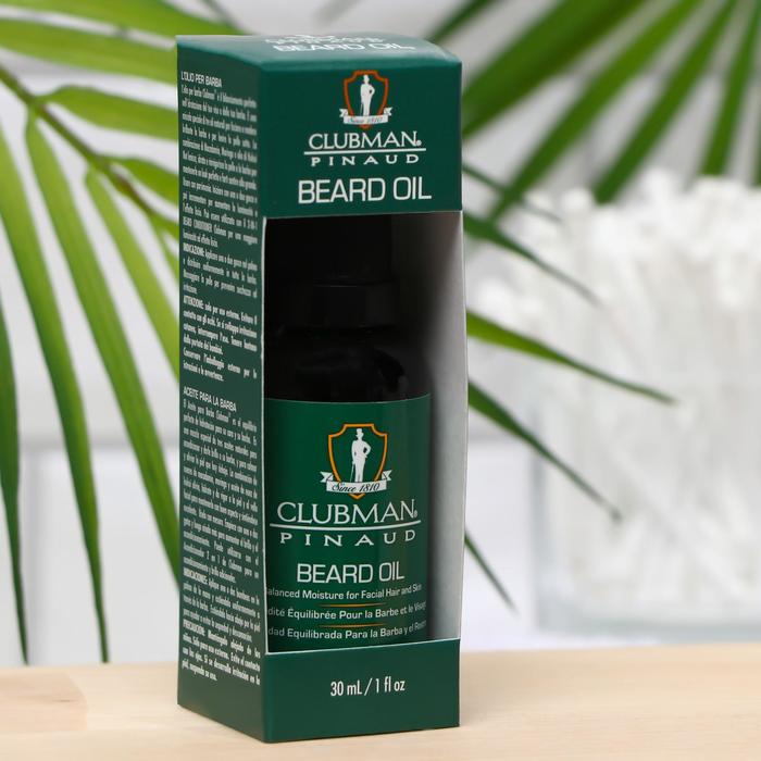 Масло для бороды, Clubman Beard Oil (с доб. арганы, макадамии, моринги, витамина Е), 30 мл