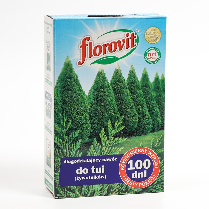 Удобрение Florovit длительного действия для туй 100 дней, 1 кг