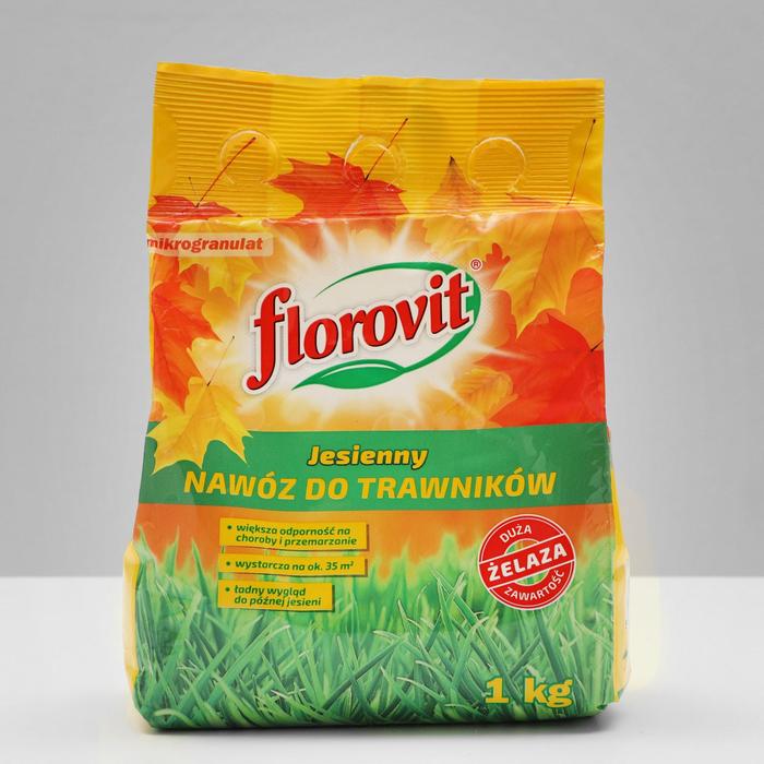 Удобрение гранулированное  Florovit для газона осеннее, 1 кг