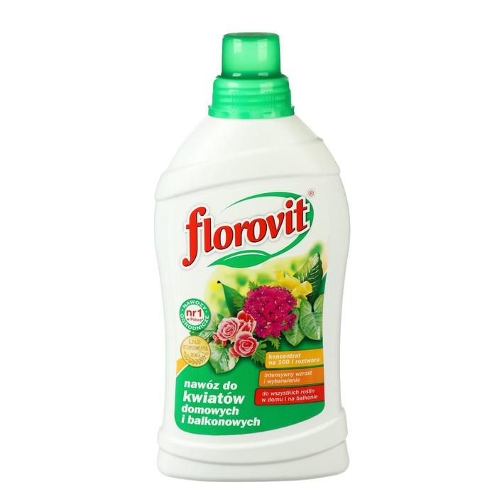 Удобрение жидкое  Florovit для комнатных и балконных цветов, 1 л