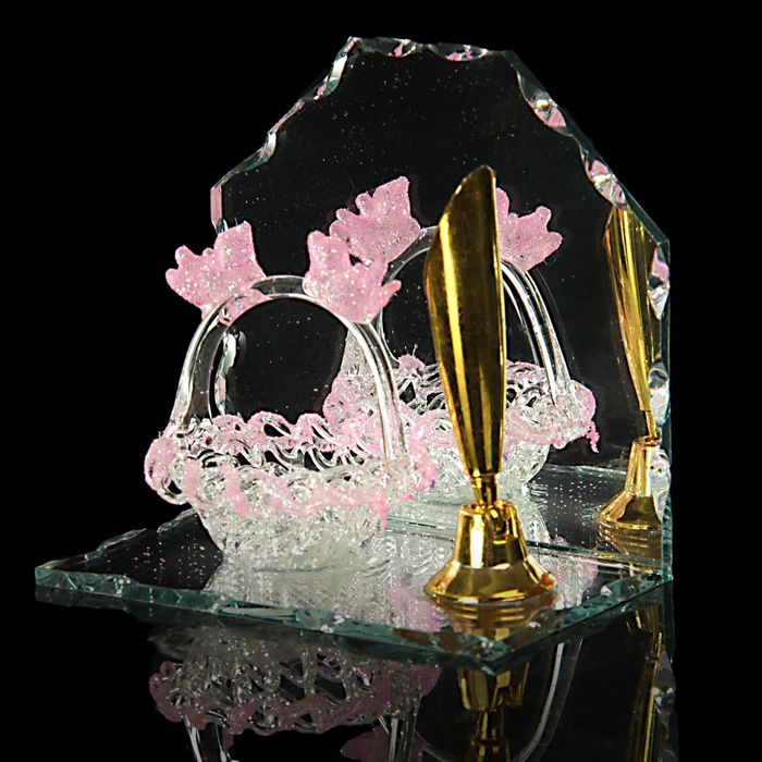 Сувенир "Корзинка" с подставкой для ручки, МИКС