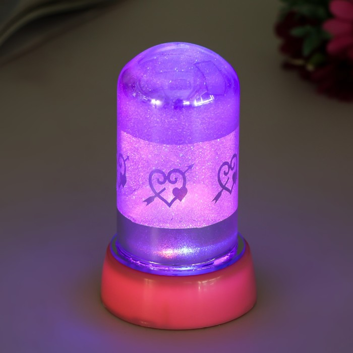 Сувенир с подсветкой "Сердце со стрелой. Love"