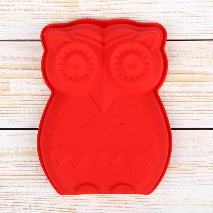Форма для выпечки "Совенок" 19х15 см, цвета МИКС