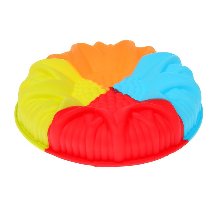 Форма для выпечки "Подсолнух" 25х5 см, цвета МИКС