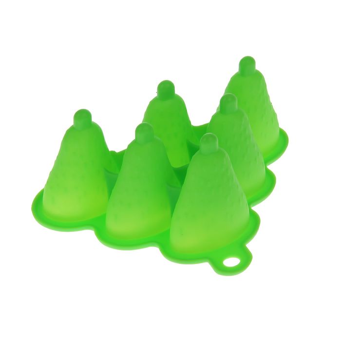 Форма для леденцов и мороженого, 6 ячеек, 19х1 см "Загадка", палочки в комплекте, цвета МИКС