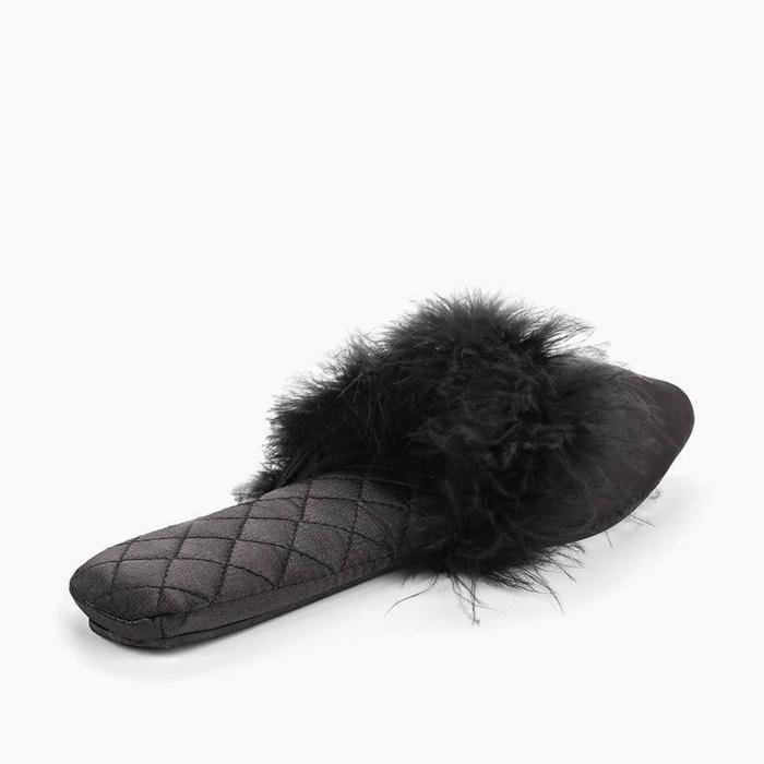 фото Тапочки №9 женские, размер 37, цвет чёрный sofi de marko