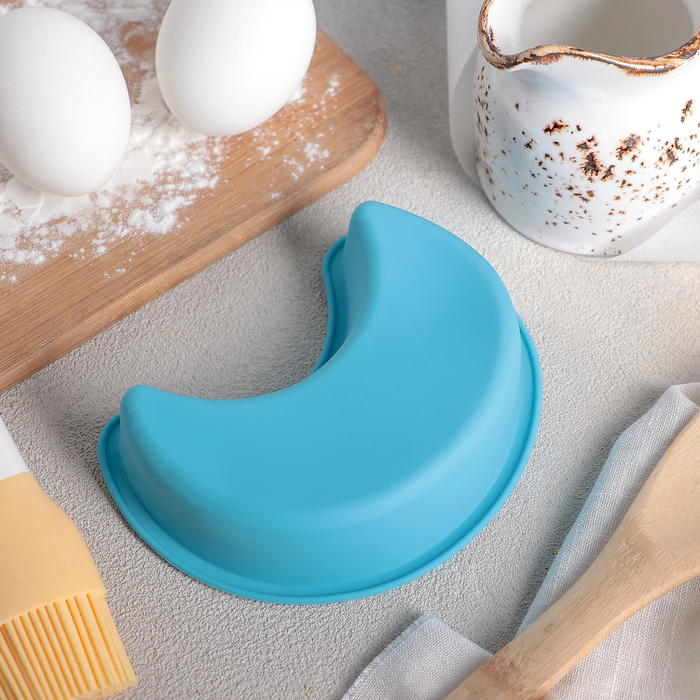 Форма для выпечки "Месяц" 13х8 см, цвета МИКС